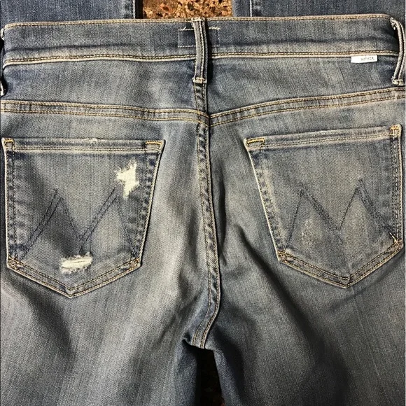 MOTHER the Weekender Ankle fray jeans in wild 28 - Picture 5 of 8